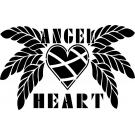 stencil Schablone Angel Heart